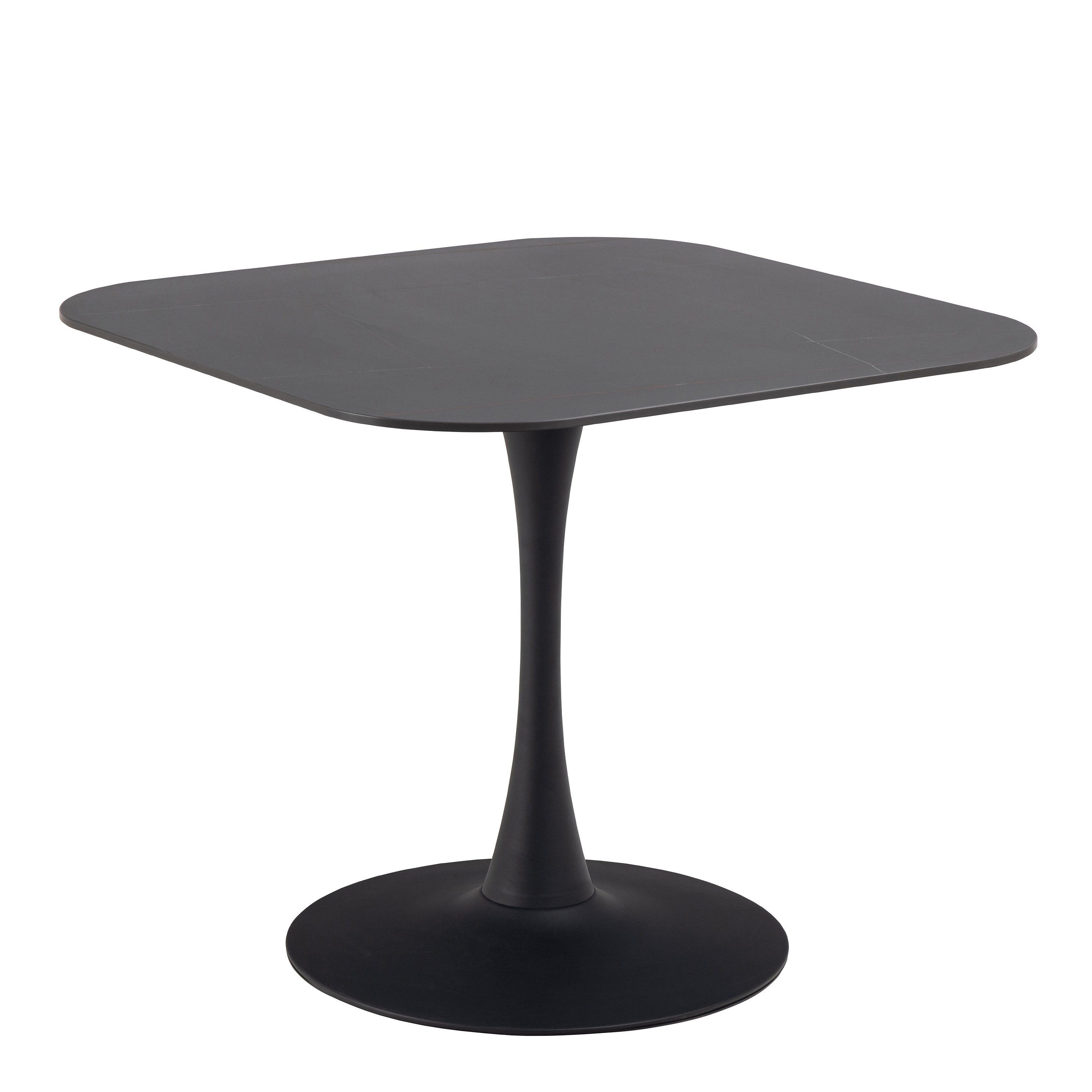 Malta Ceramic Square Dining Table Black – FTG