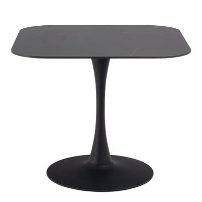 Malta Ceramic Square Dining Table Black – FTG, view 2