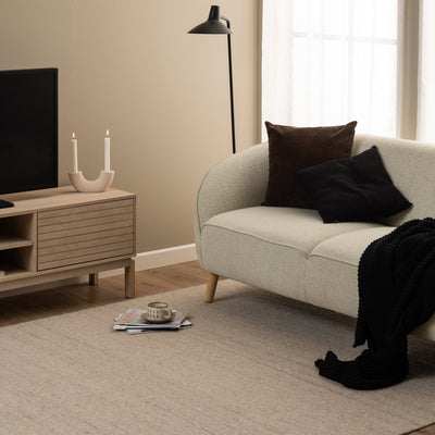 Linley 2 Door TV Unit in White Oak – FTG, view 5