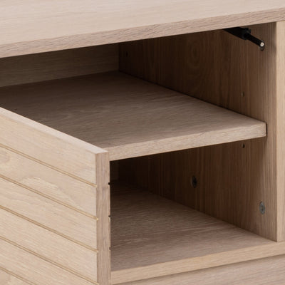 Linley 2 Door TV Unit in White Oak – FTG, view 7