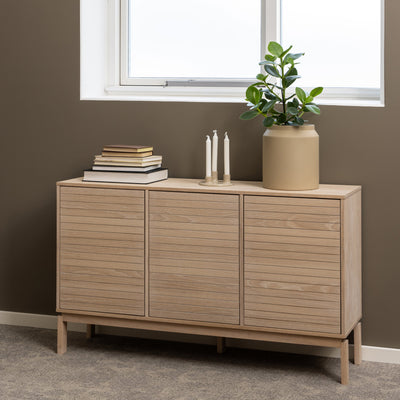 Linley 3 Door Sideboard in White Oak – FTG, view 5
