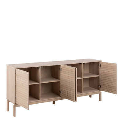 Linley 4 Door Sideboard in White Oak – FTG, view 4