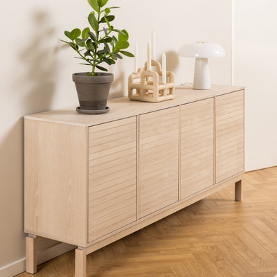 Linley 4 Door Sideboard in White Oak – FTG, view 7