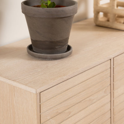 Linley 4 Door Sideboard in White Oak – FTG, view 8
