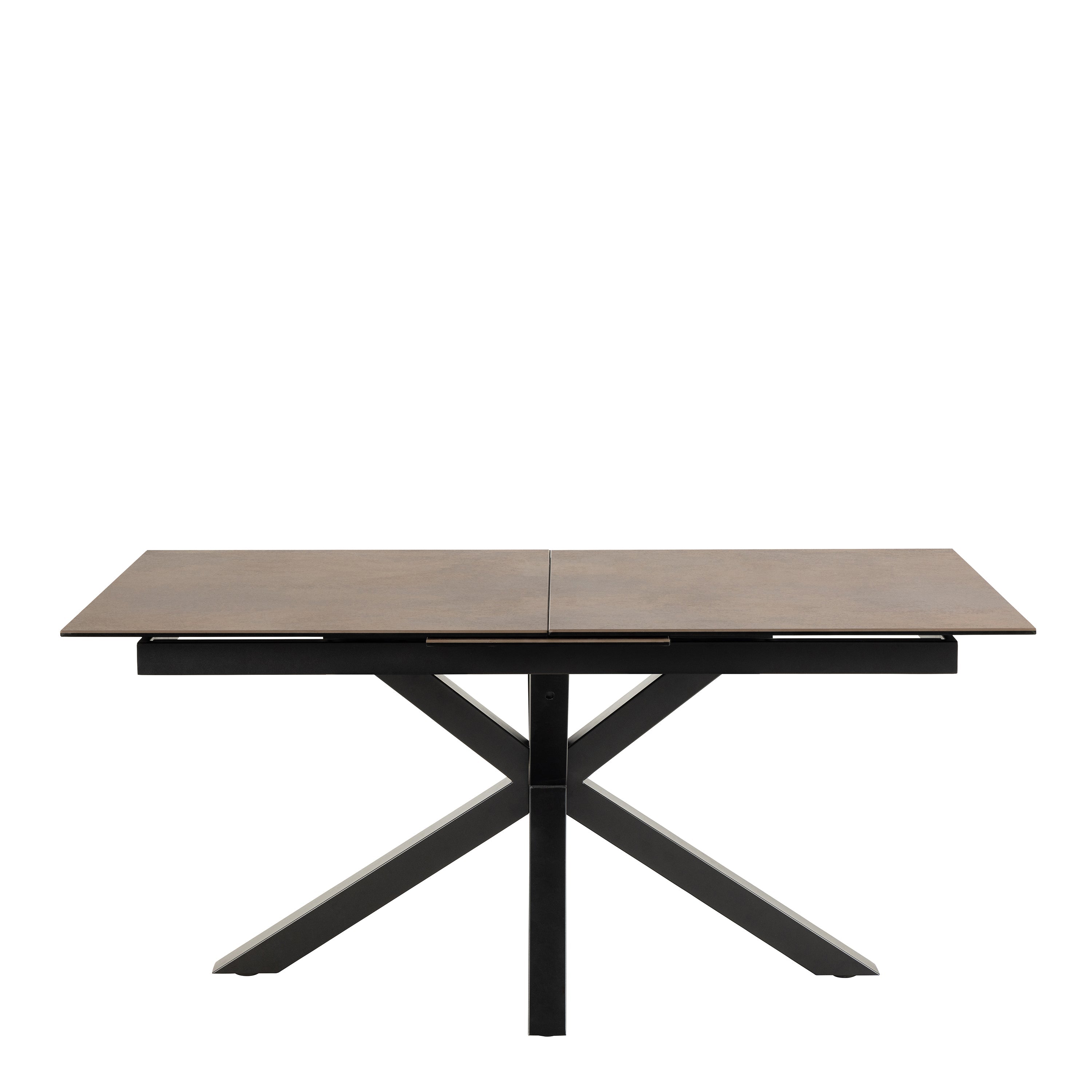 Heaven Extendable Dining Table with Ceramic Rusty Brown Top 168cm – FTG, view 2