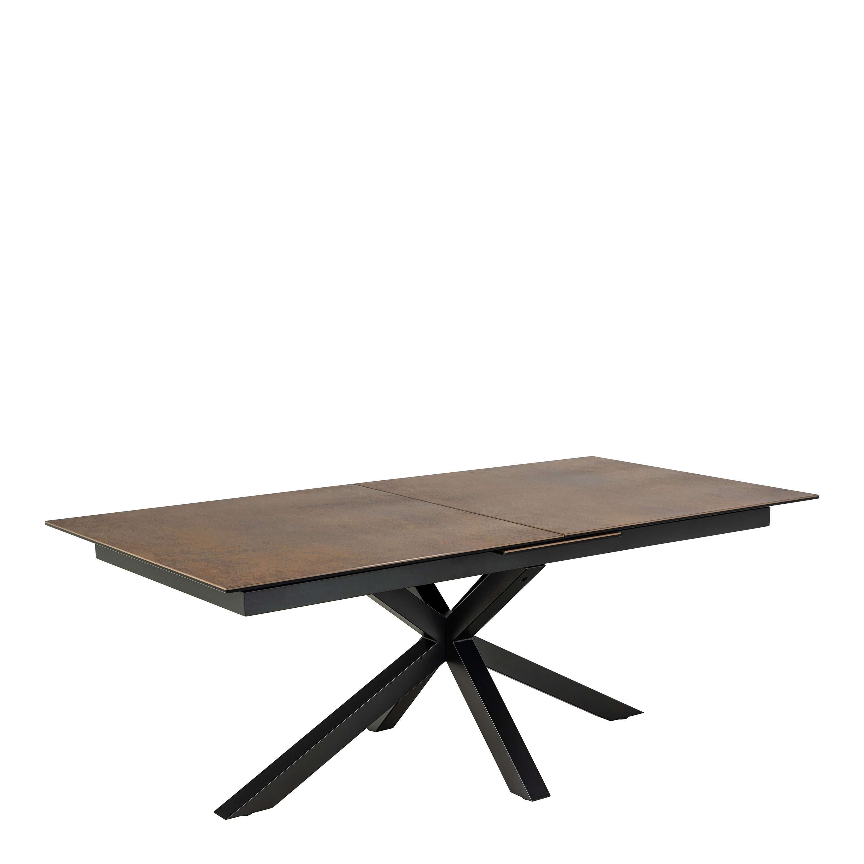 Heaven Extendable Dining Table with Ceramic Rusty Brown Top 200cm – FTG