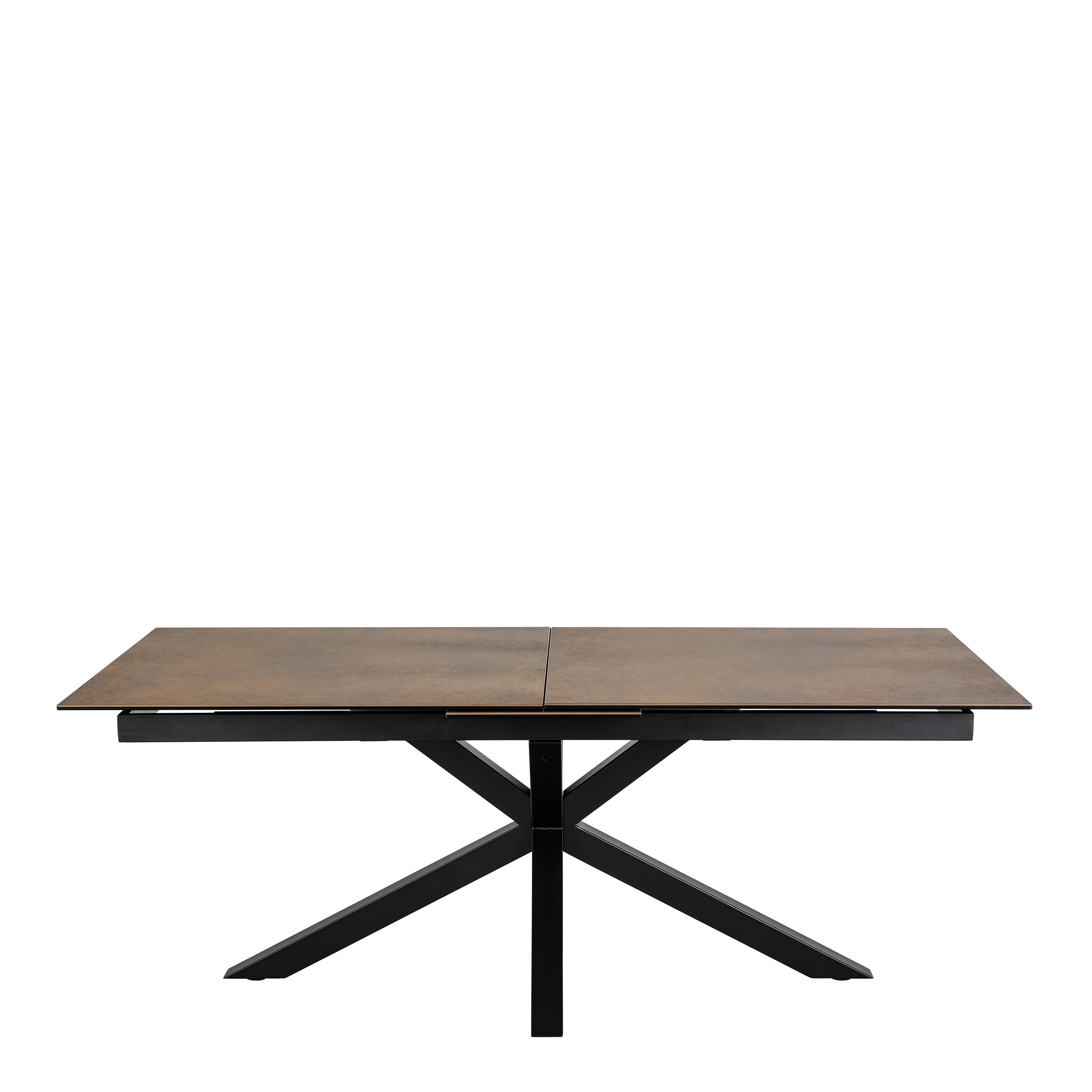 Heaven Extendable Dining Table with Ceramic Rusty Brown Top 200cm – FTG, view 2
