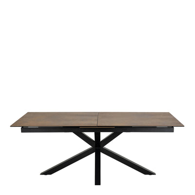 Heaven Extendable Dining Table with Ceramic Rusty Brown Top 200cm – FTG, view 2