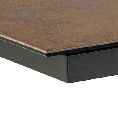 Heaven Extendable Dining Table with Ceramic Rusty Brown Top 200cm – FTG, view 7