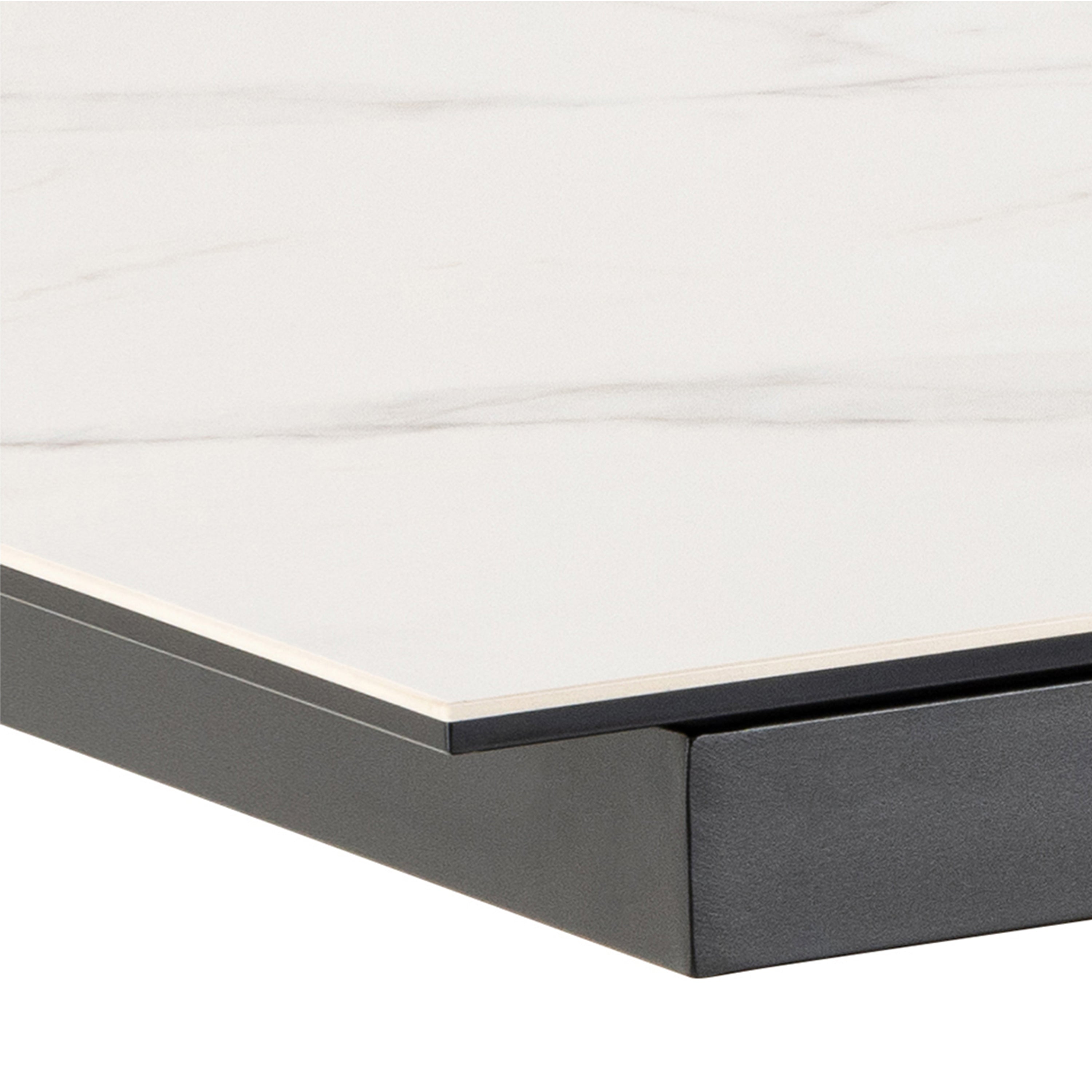 Heaven Extendable Dining Table with Ceramic White Top 168cm – FTG, view 9