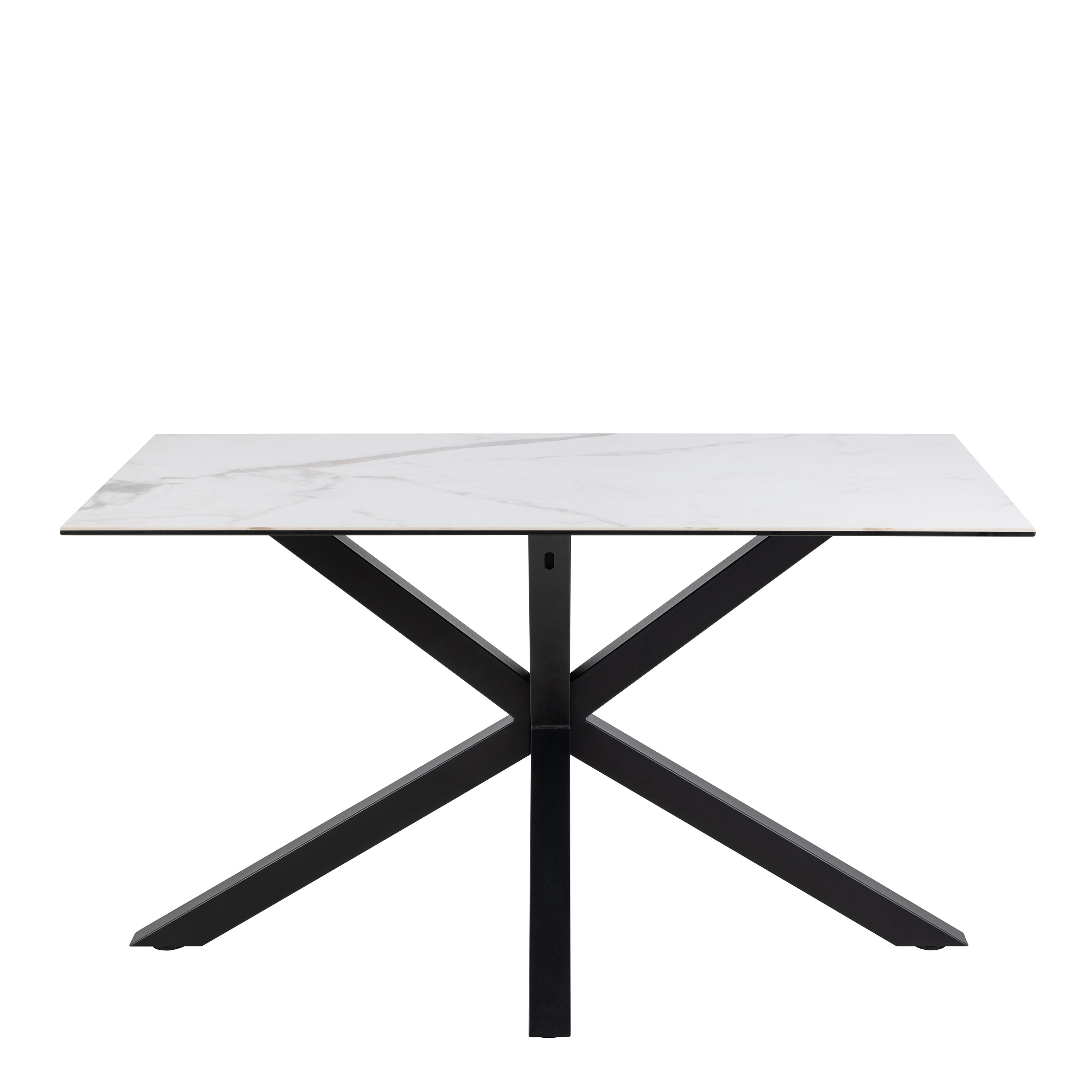 Heaven Dining Table with Ceramic White Top 135cm – FTG, view 2