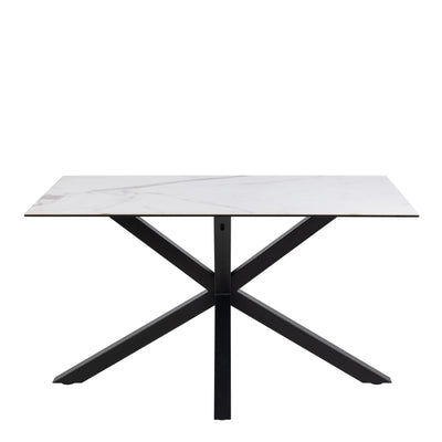 Heaven Dining Table with Ceramic White Top 135cm – FTG, view 2