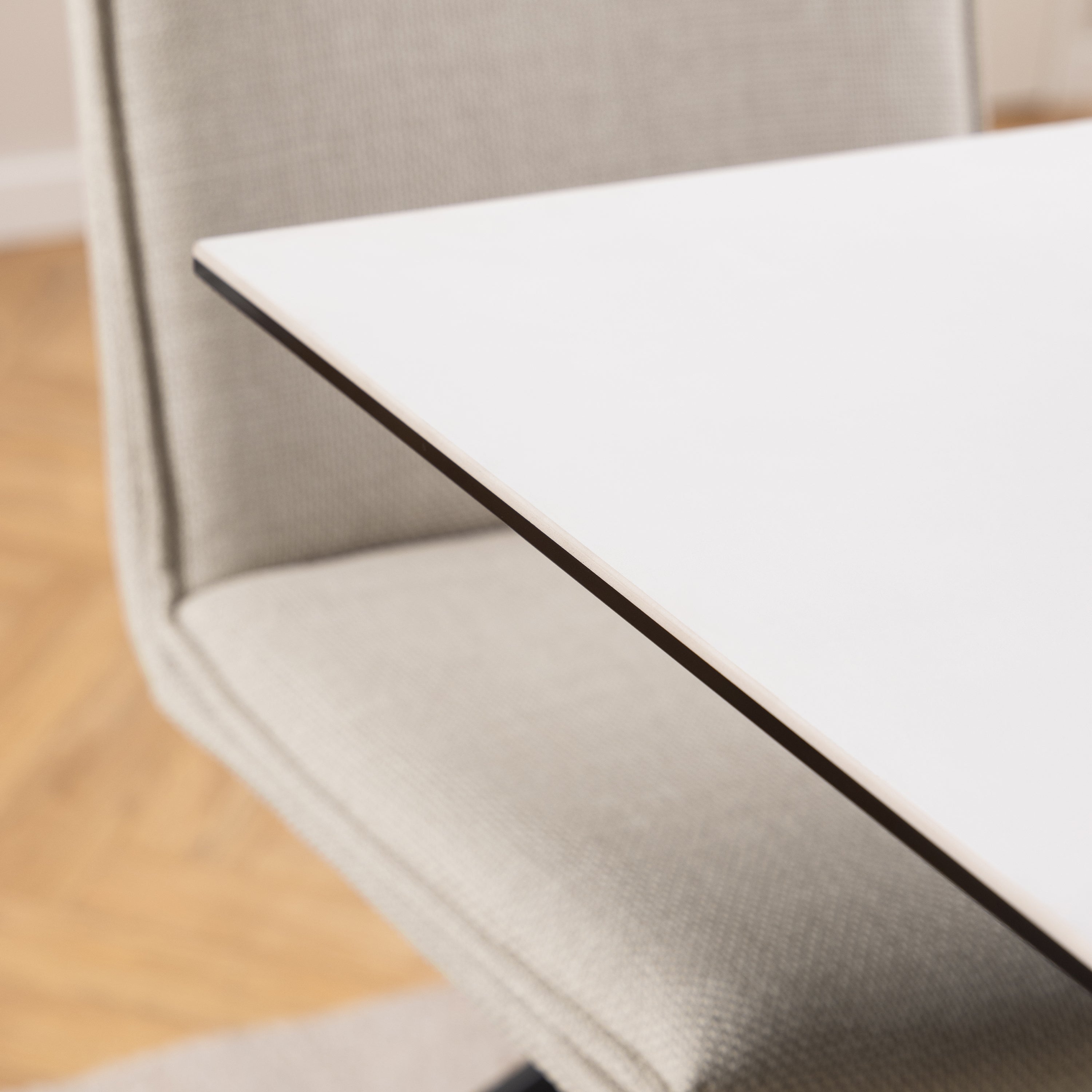 Heaven Dining Table with Ceramic White Top 135cm – FTG, view 4