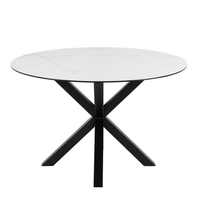 Heaven Round Dining Table with Ceramic White Top – FTG, view 2