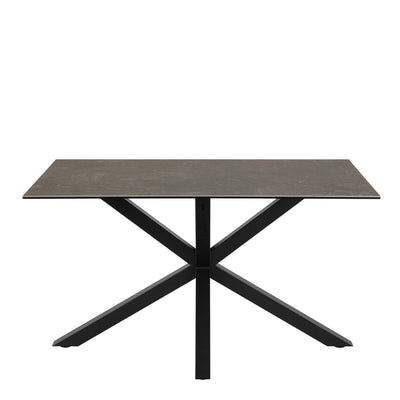 Heaven Dining Table with Ceramic Black Top 135cm – FTG, view 2