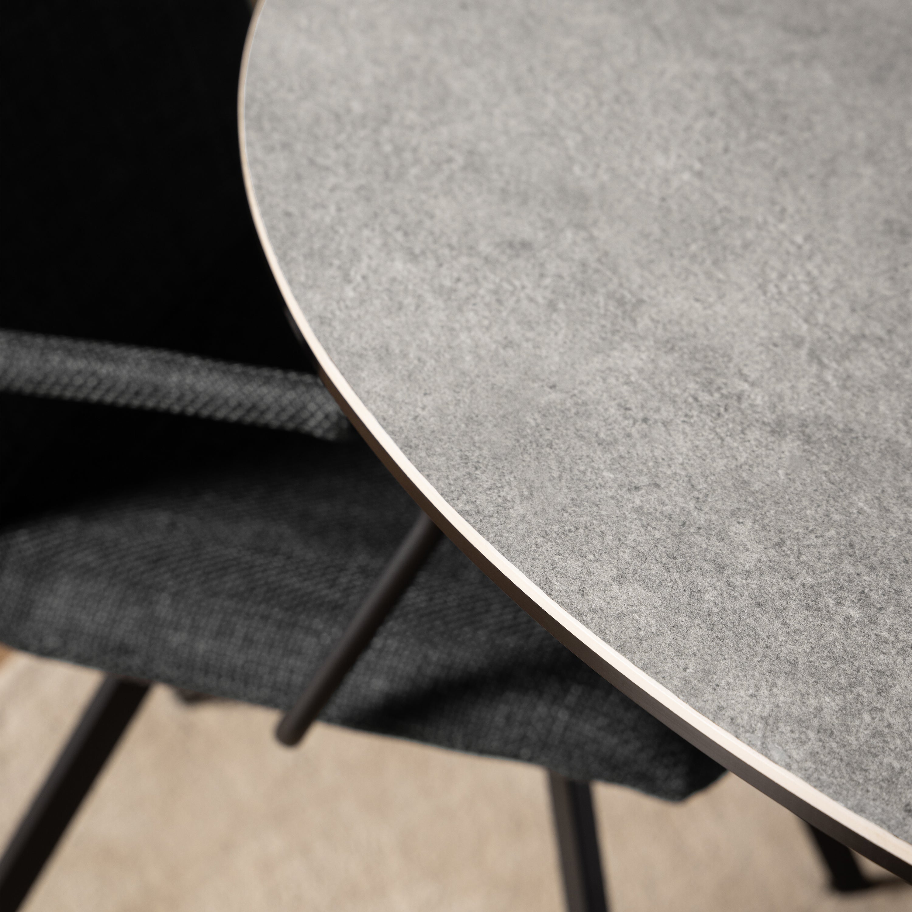 Heaven Round Dining Table with Ceramic Grey Top – FTG, view 5