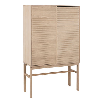 Linley Cabinet with 2 Doors and 4 Shelves in White Oak – FTG