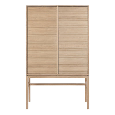Linley Cabinet with 2 Doors and 4 Shelves in White Oak – FTG, view 2