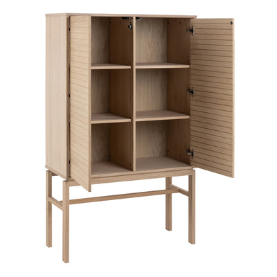 Linley Cabinet with 2 Doors and 4 Shelves in White Oak – FTG, view 4