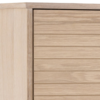 Linley Cabinet with 2 Doors and 4 Shelves in White Oak – FTG, view 7
