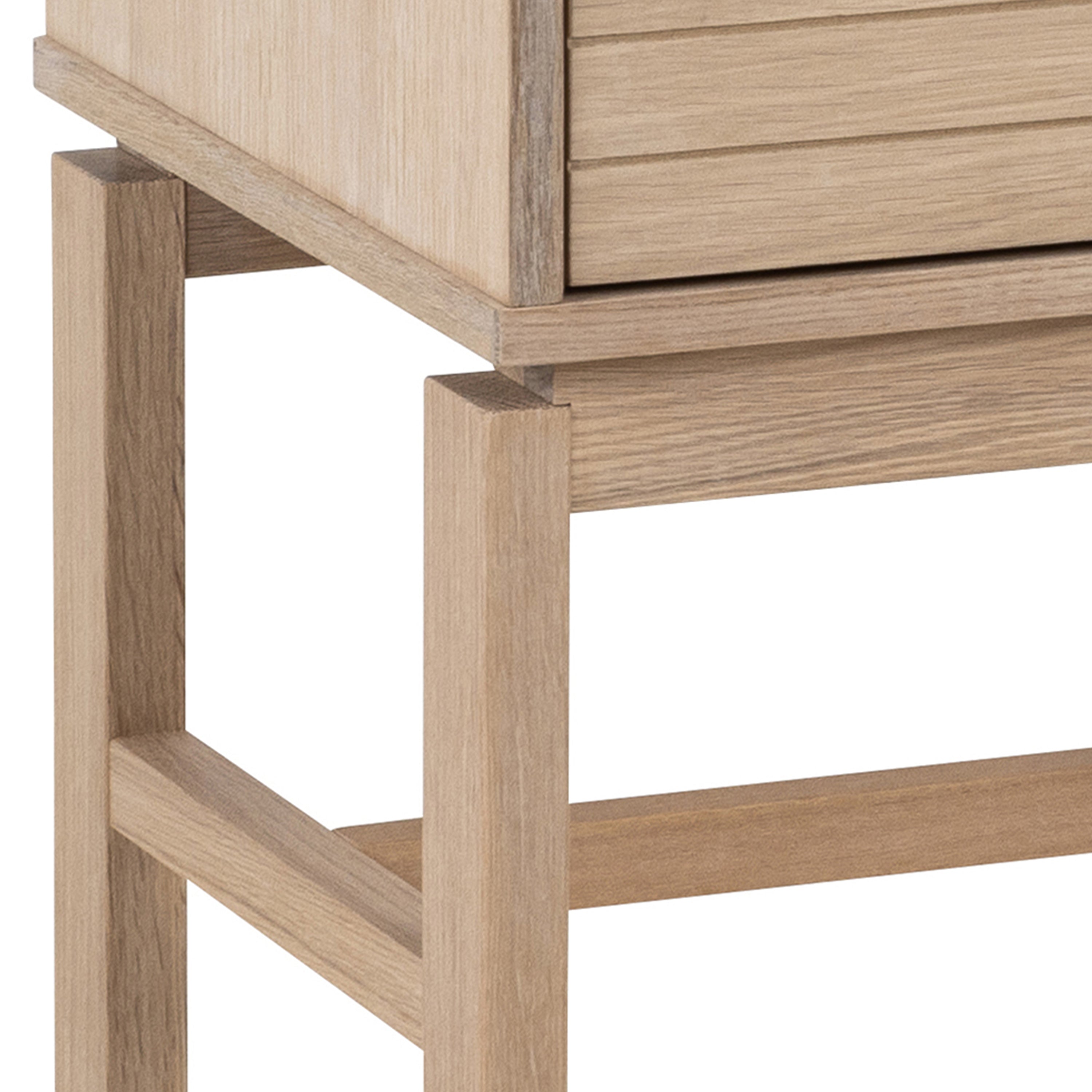 Linley Cabinet with 2 Doors and 4 Shelves in White Oak – FTG, view 8