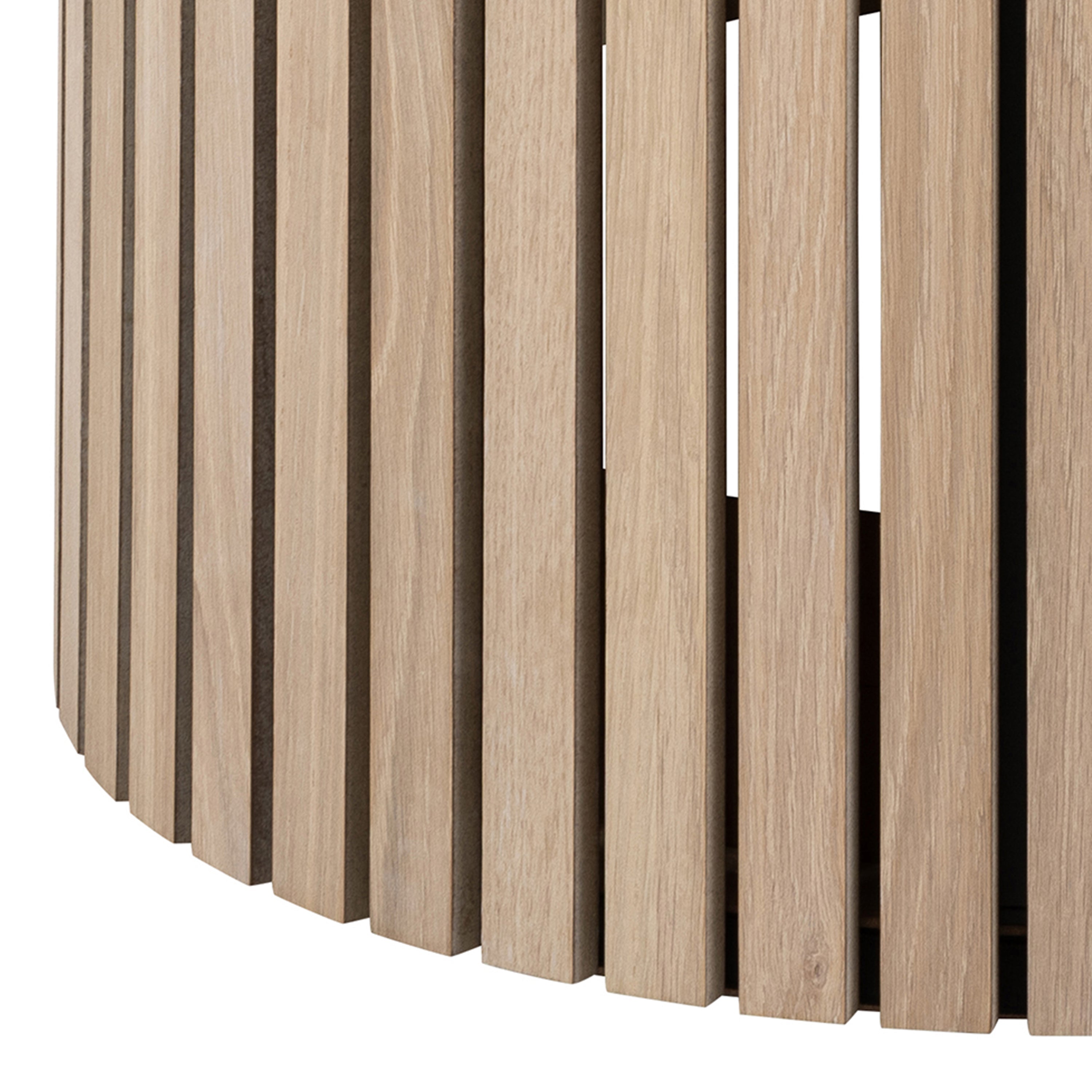 Linley Round Dining Table in White Oak – FTG, view 5