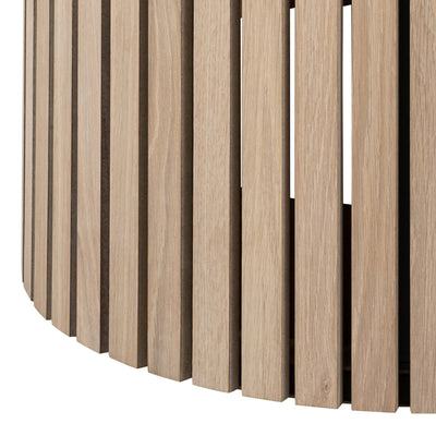 Linley Round Dining Table in White Oak – FTG, view 5