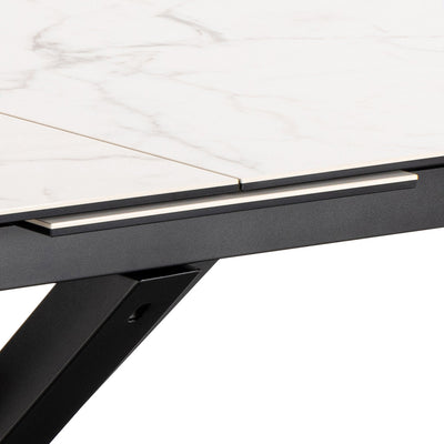 Heaven Extendable Dining Table with Ceramic White Top 200cm – FTG, view 10