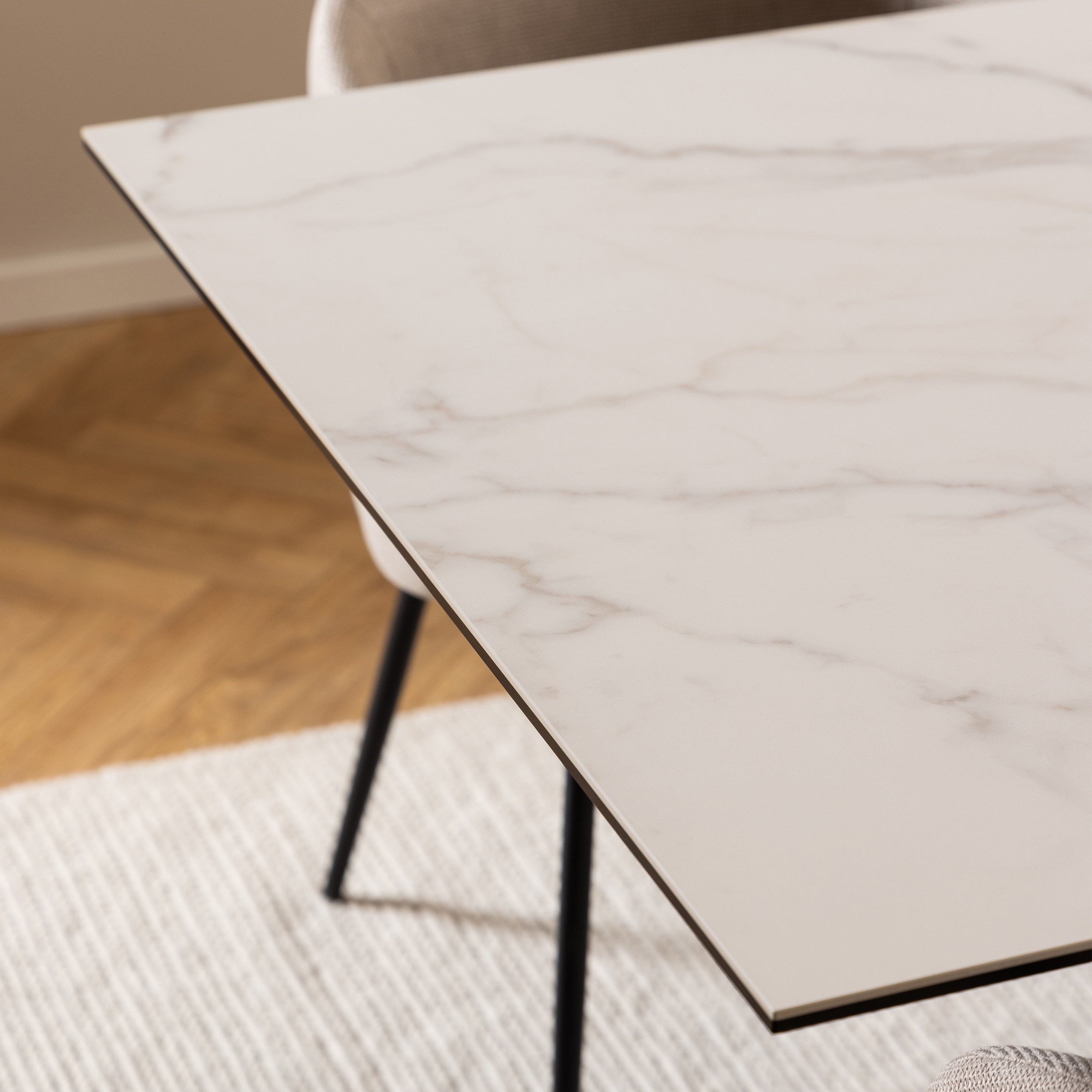 Heaven Extendable Dining Table with Ceramic White Top 200cm – FTG, view 7