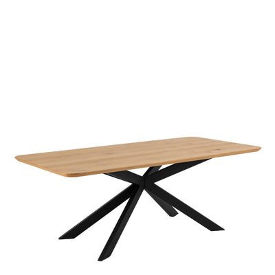 Irwine Dining Table in Matt Oak 200x75cm – FTG