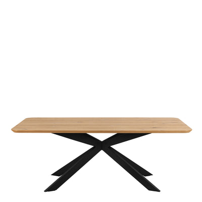 Irwine Dining Table in Matt Oak 200x75cm – FTG, view 2
