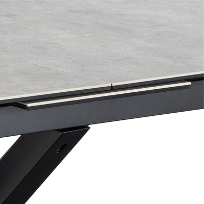 Heaven Extendable Dining Table with Ceramic Grey Top 168cm – FTG, view 10