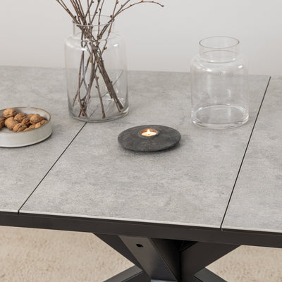 Heaven Extendable Dining Table with Ceramic Grey Top 168cm – FTG, view 8