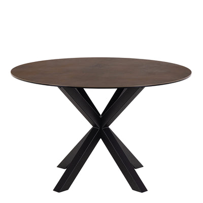 Heaven Round Dining Table with Ceramic Rusty Brown Top – FTG, view 2