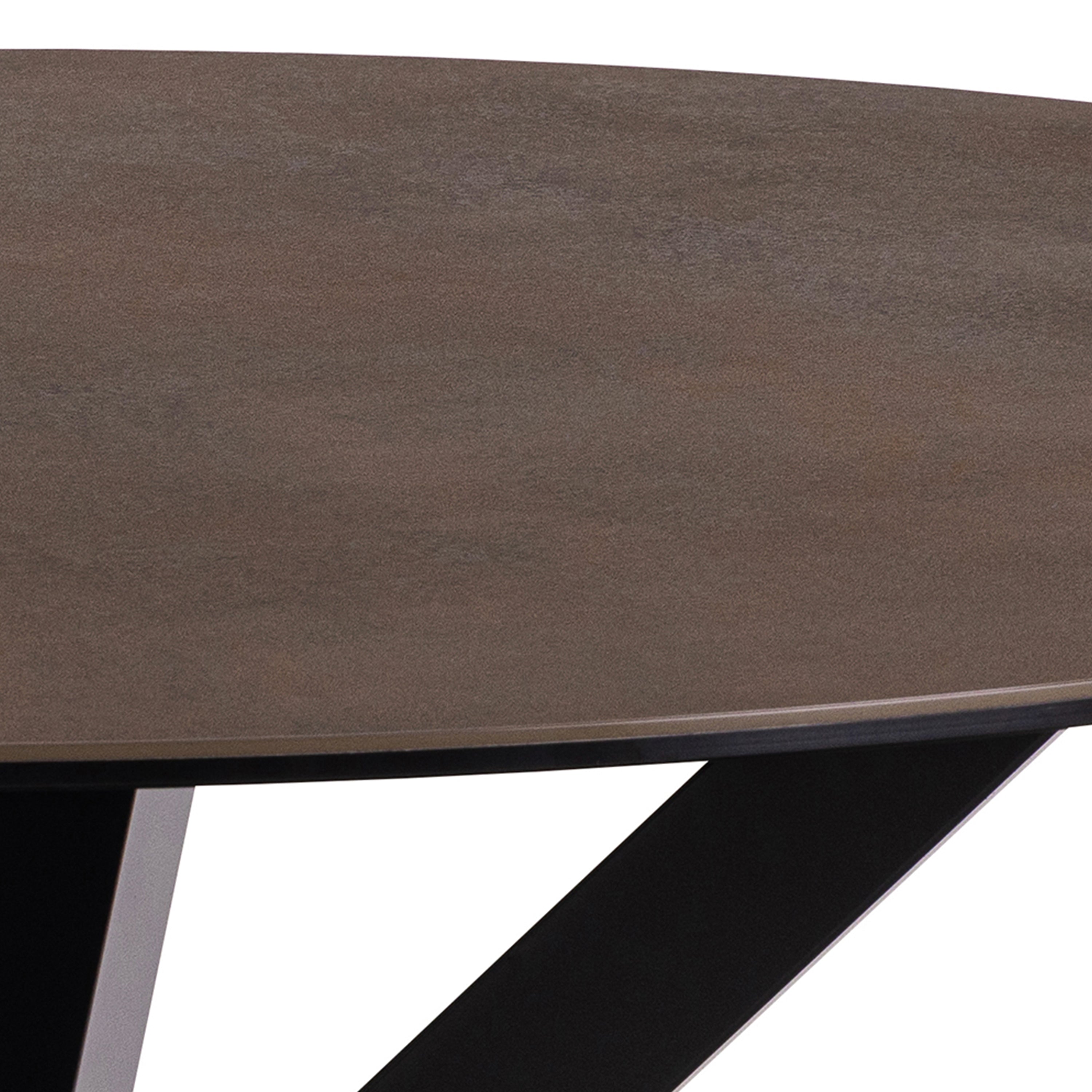 Heaven Round Dining Table with Ceramic Rusty Brown Top – FTG, view 7