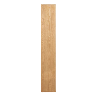 Rangoon 3 Door Large Bookcase in Oak – FTG, view 3