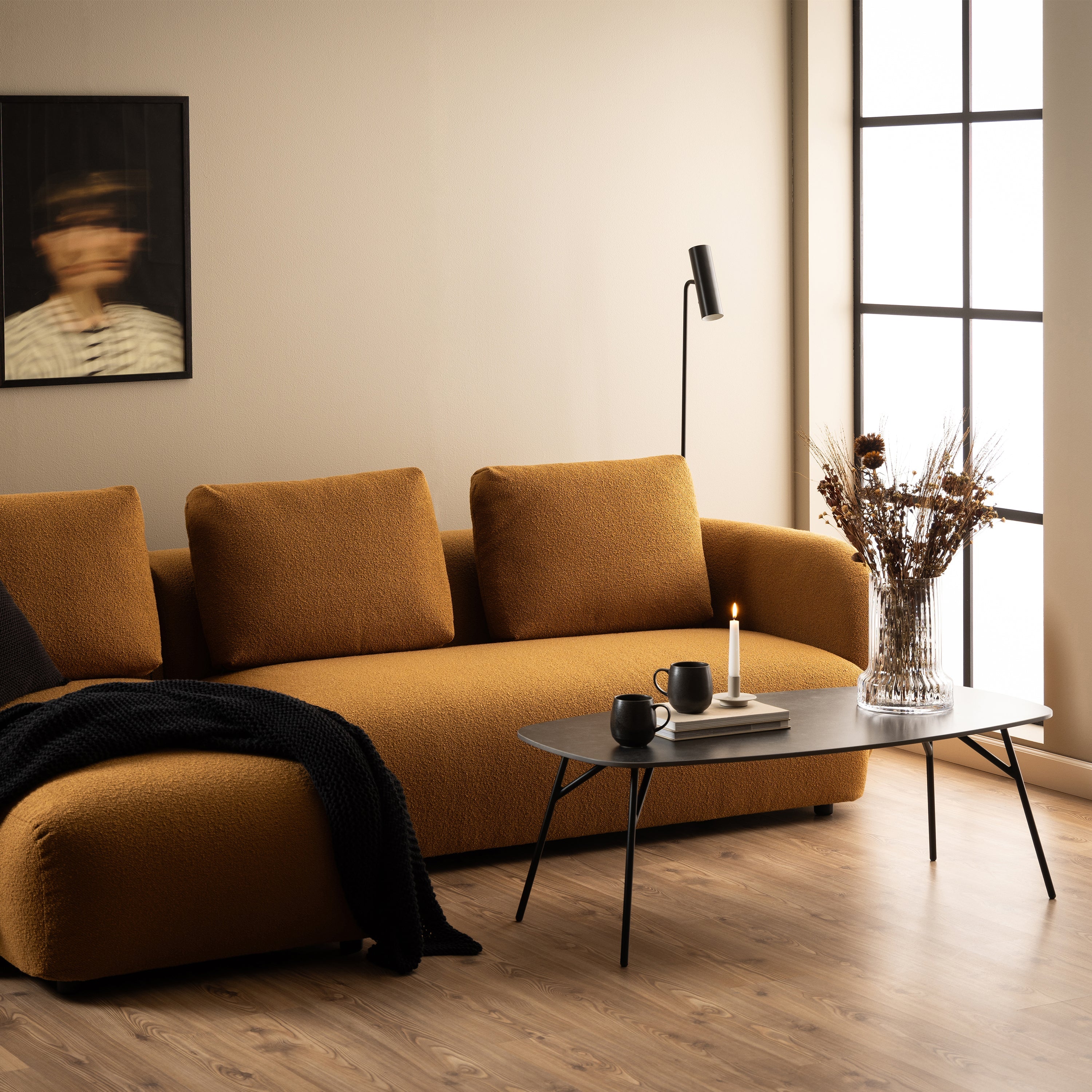 Caracas Coffee Table in Black – FTG, view 3