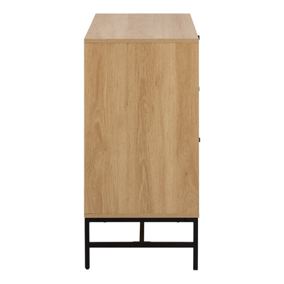 Albany Chest of 3 Drawers in Oak/Black Legs – FTG, view 3