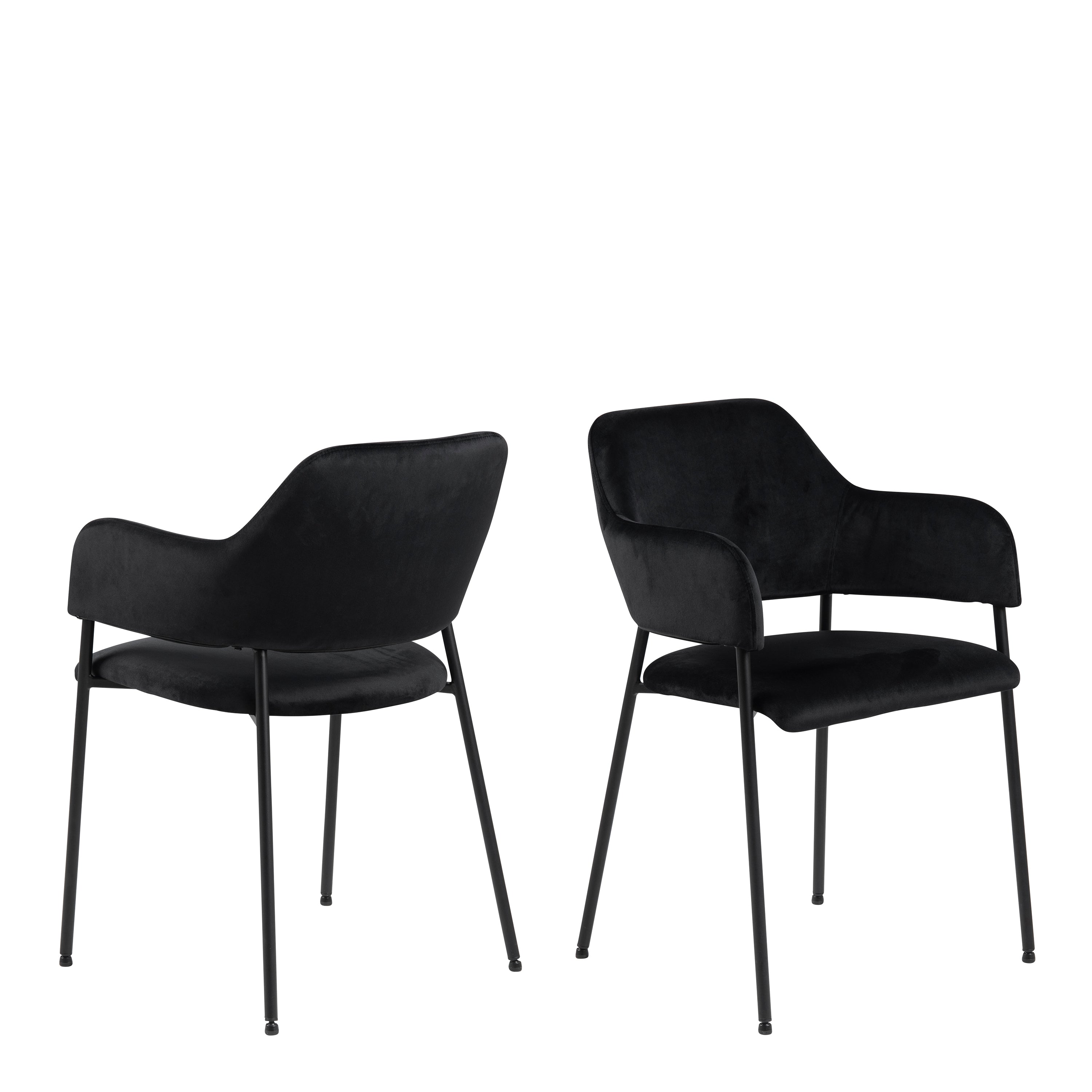 Christo Dining Table in Oak 220x75cm including 6 Lima Dining Chairs with Armrest in Black – FTG, view 8