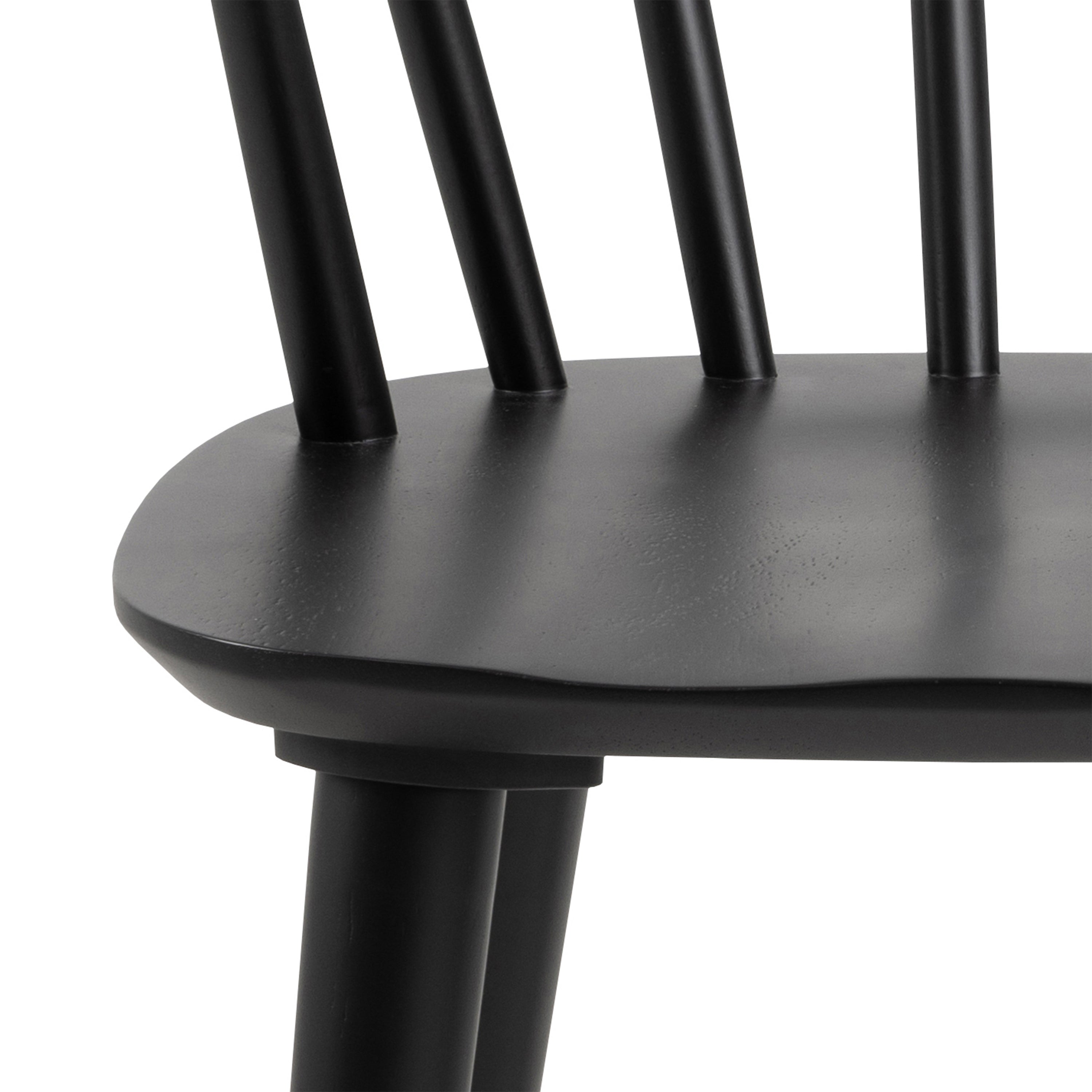 Christo Dining Table in Oak Included 6 Ida Dining Chairs in Black – FTG, view 12