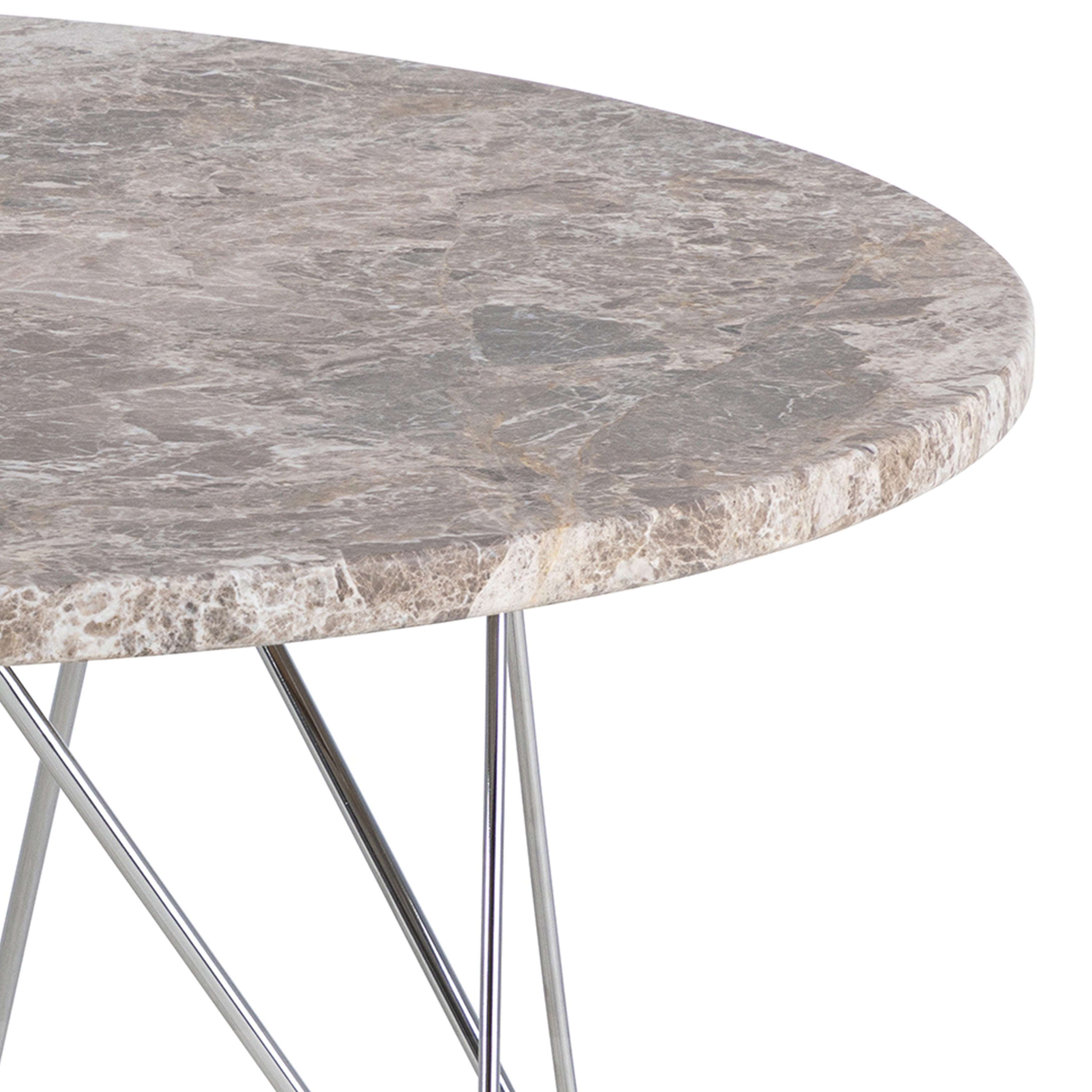 Prunus Round Coffee Table with Grey-Brown Marble Top – FTG, view 7
