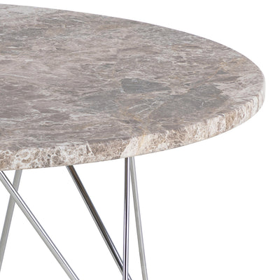 Prunus Round Coffee Table with Grey-Brown Marble Top – FTG, view 7