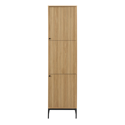 Albany Wardrobe 2 Doors in Oak/Black Legs – FTG, view 2