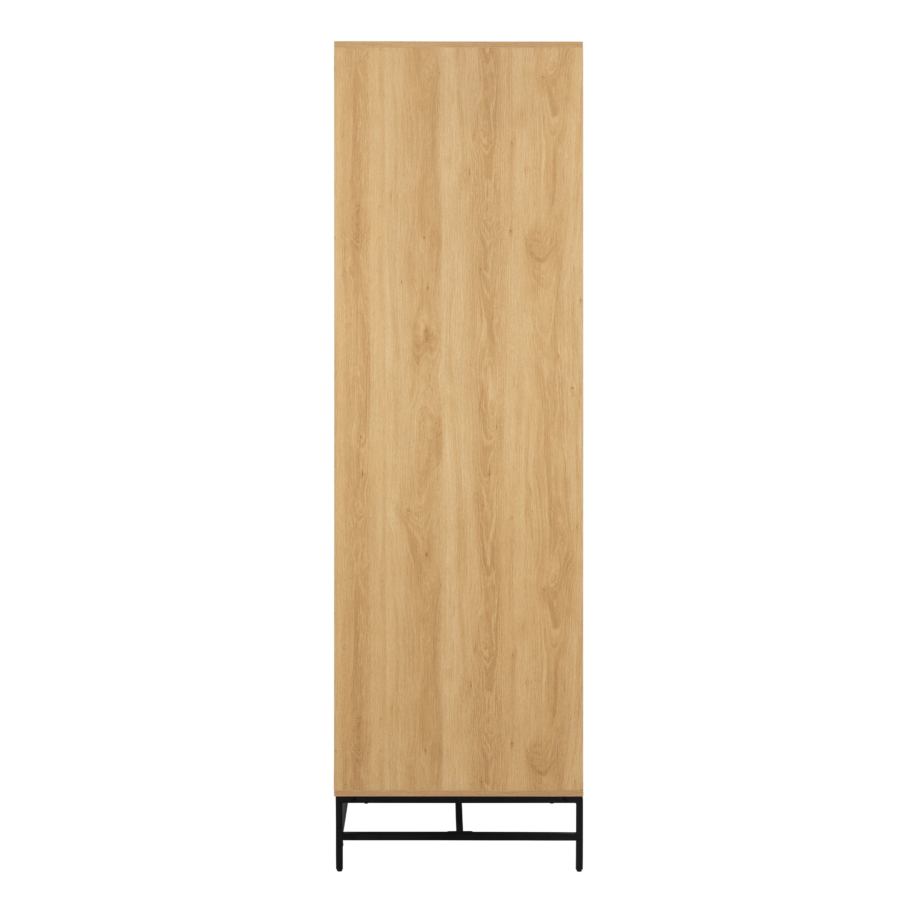 Albany Wardrobe 4 Doors in Black/Oak – FTG, view 3
