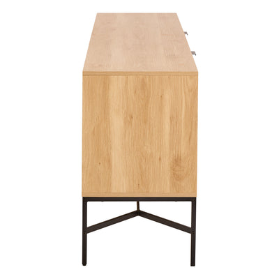 Jaipur Sideboard With 2 Doors and 2 Shelves in Oak – FTG, view 4