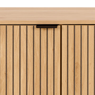 Jaipur Sideboard With 2 Doors and 2 Shelves in Oak – FTG, view 6