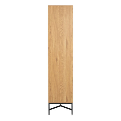 Jaipur Display Cabinet With 4 doors and 6 Shelves in Wild Oak – FTG, view 3