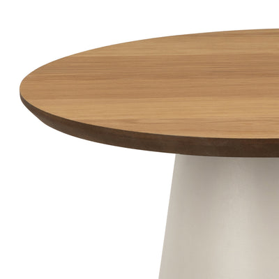 Soli Round Coffee Table in Oak/Grey 45x48cm – FTG, view 4