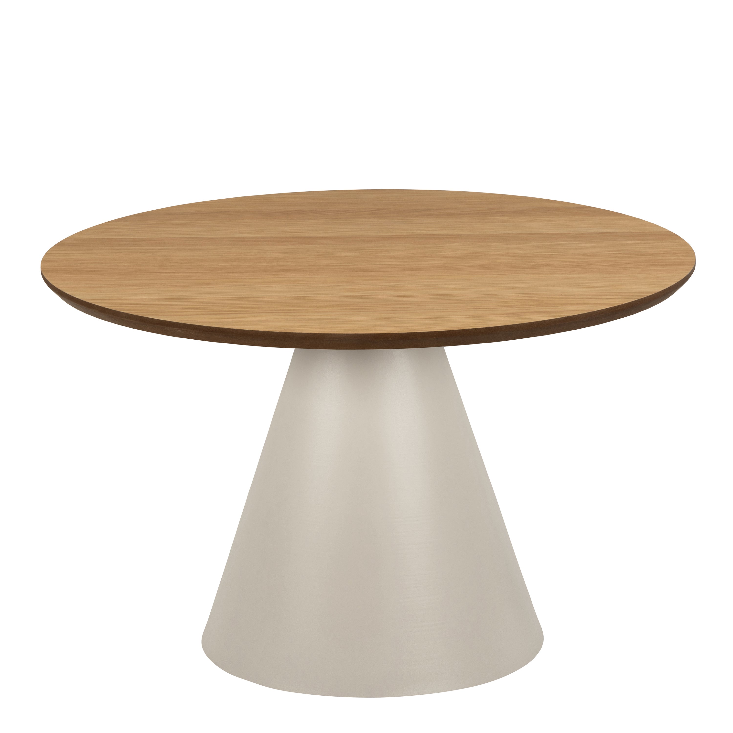 Soli Low Round Coffee Table in Oak/Grey 65x43cm – FTG, view 2