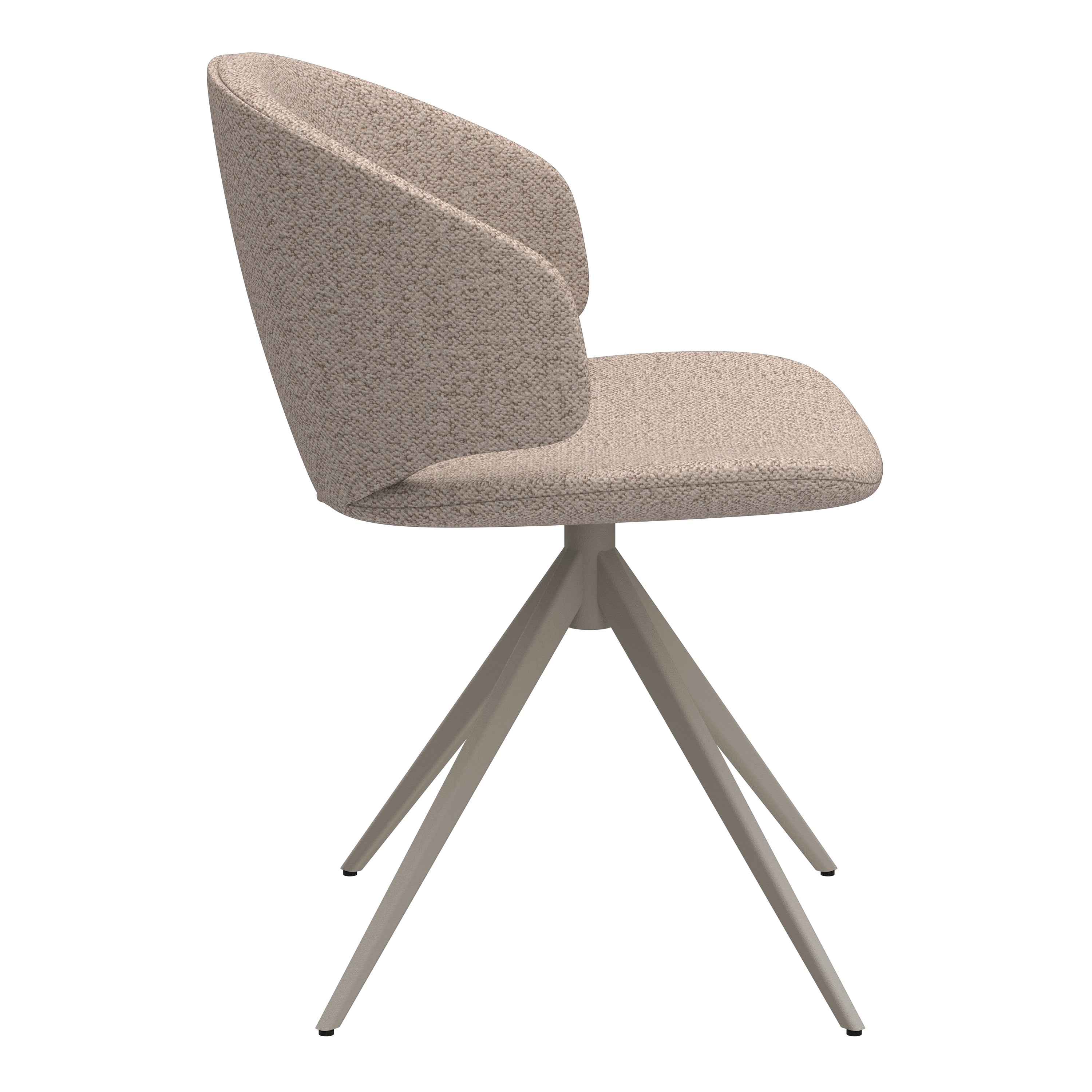 Palermo Ceramic Dining Table in Grey 160x75cm Included 4 Ella Swivel Beige Dining Chairs – FTG, view 12